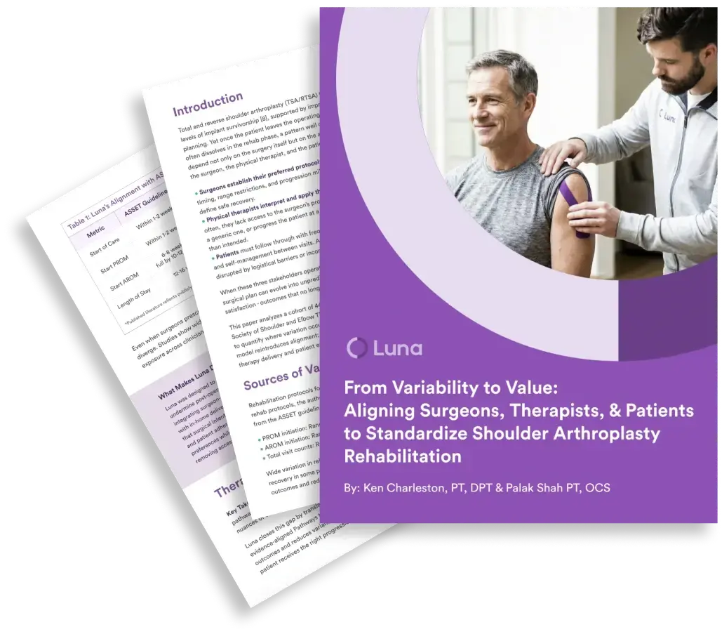 From Variability to Value: Aligning Surgeons, Therapists, and Patients to Standardize Shoulder Arthroplasty Rehabilitation